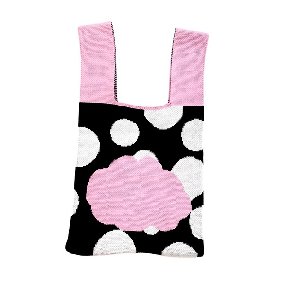 Cute Panda Pattern Crochet/Knitted Handbag Wrist Bag New in Original Packaging - Picture 4 of 12